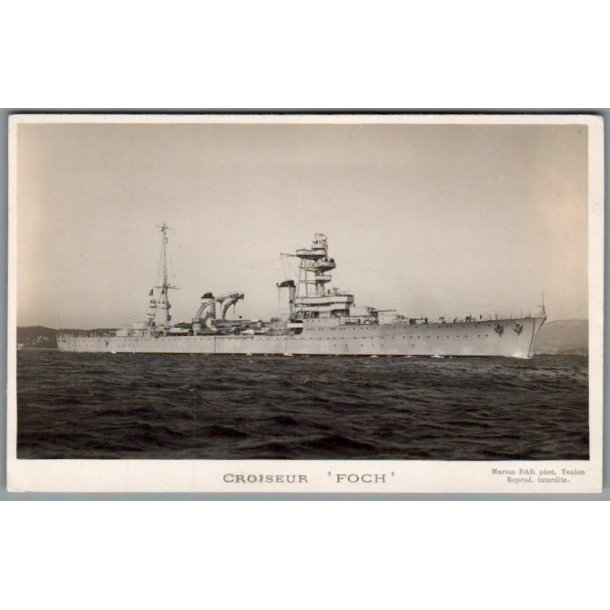 Krigsskib - Croisur "Foch" - Frankrig - Ubrugt