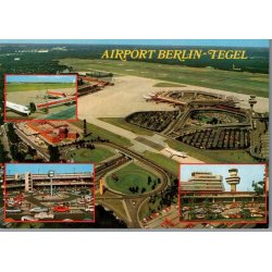 Airport Berlin - Tegel - Tyskland - Postkort - Ubrugt