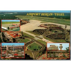 Airport Berlin - Tegel - Tyskland - Postkort - Ubrugt