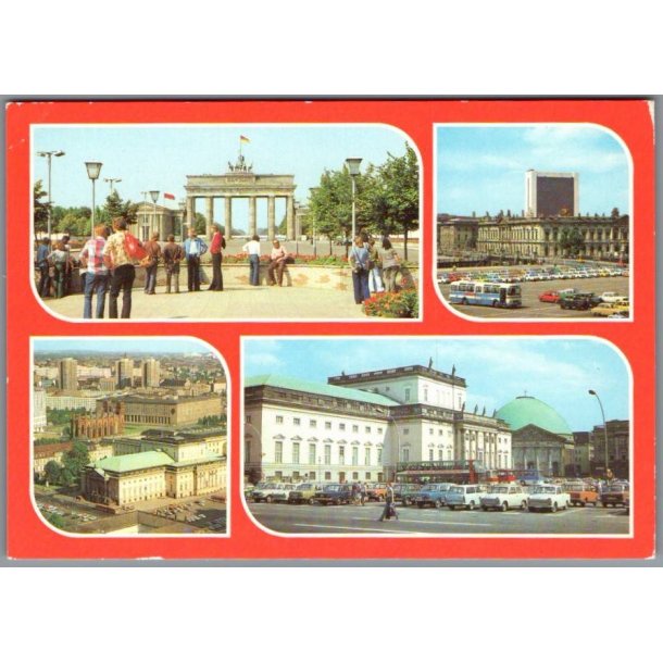 Berlin - Haupstadt der DDR - Postkort - Ubrugt