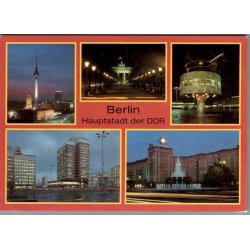 Berlin - Haupstadt der DDR - Postkort - Ubrugt