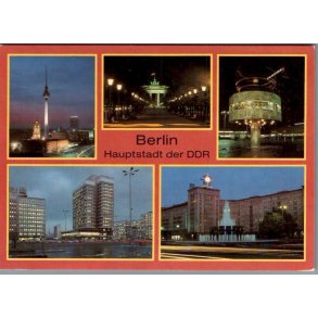 Berlin - Haupstadt der DDR - Postkort - Ubrugt