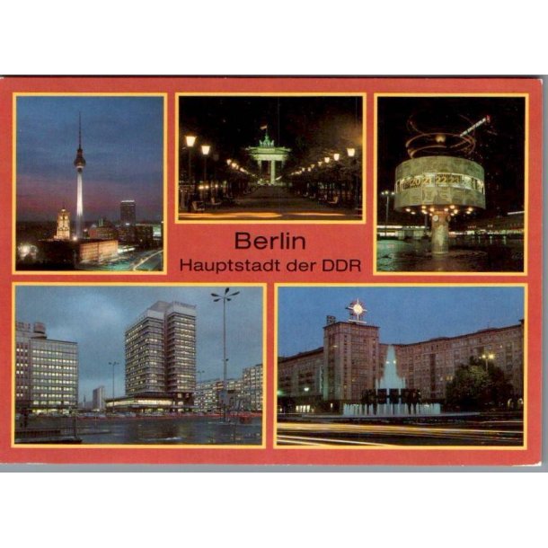 Berlin - Haupstadt der DDR - Postkort - Ubrugt