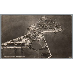 Helgoland mit Krigshafen - Deutschland - Ubrugt