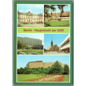 Berlin - Haupstadt der DDR - Postkort - Ubrugt