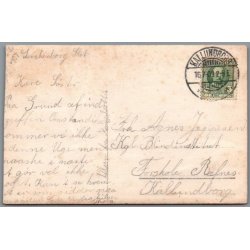 Fotokort - Lerchenborg Slot - 3 Damer p Cykler - Brugt