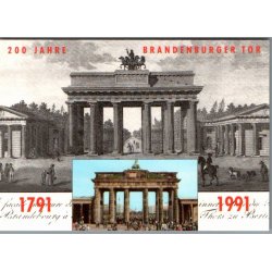 200 - Jahre Brandenburg Tor - Berlin - Tyskland - Postkort - Ubrugt