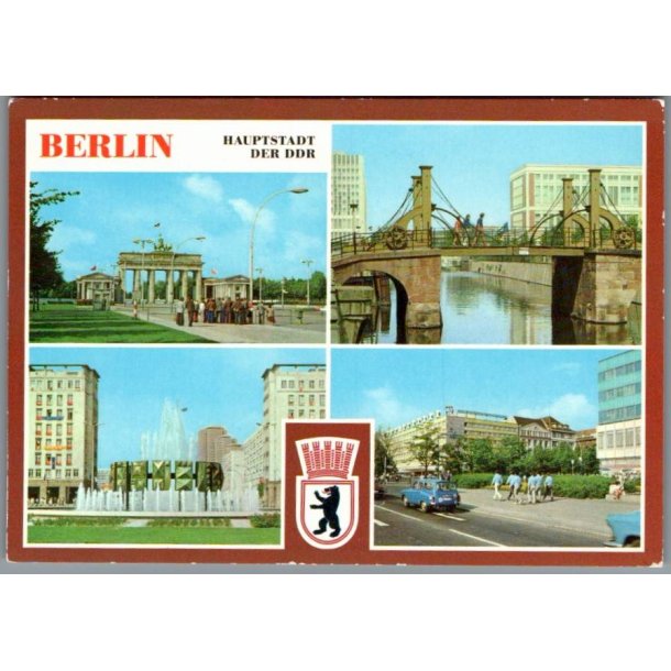 Berlin - Haupstadt der DDR - Postkort - Ubrugt