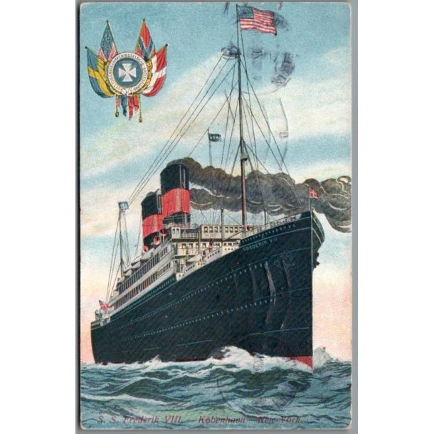 S/S Frederik VIII - Kbenhavn - New York - Brugt
