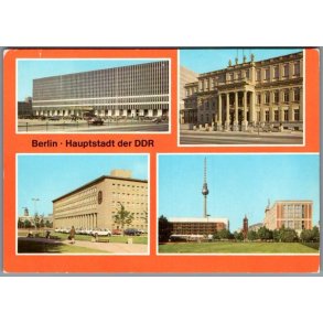 Berlin - Haupstadt der DDR - Postkort - Ubrugt