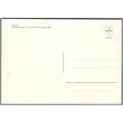 Berlin - Brandenburg Tor --1961 - Tyskland - Postkort - Ubrugt