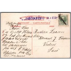 S/S "Dronning Maud" - Bagside p Tivolikort