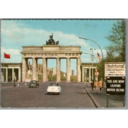 Berlin - Brandenburg Tor -- Tyskland - Postkort - Brugt