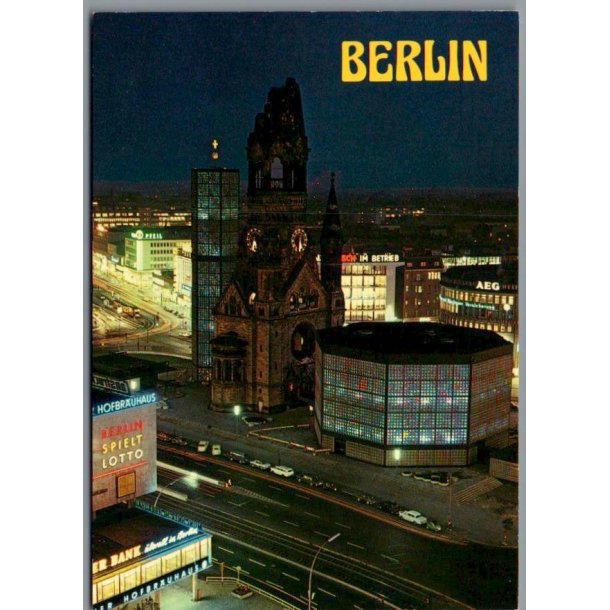 Berlin - Gedachtniskirche - Tyskland - Postkort - Ubrugt