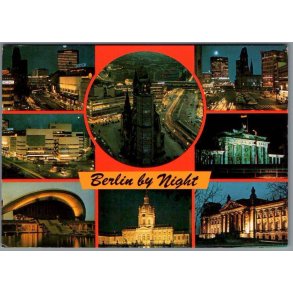 Berlin by Night - Tyskland - Postkort - Ubrugt