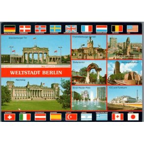 Weltstadt Berlin - Tyskland - Postkort - Ubrugt