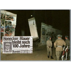 Berlin - Muren - 9. Okyober 1990 - Tyskland - Postkort - Ubrugt
