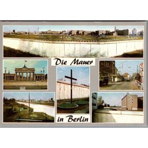 Die Mauer in Berlin - Tyskland - Postkort - Ubrugt