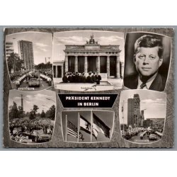 Pr�sident Kennedy in Berlin - Tyskland - Postkort - Brugt