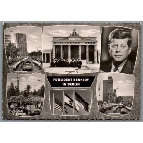Pr�sident Kennedy in Berlin - Tyskland - Postkort - Brugt