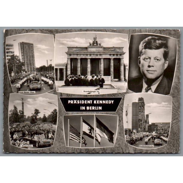 Pr�sident Kennedy in Berlin - Tyskland - Postkort - Brugt