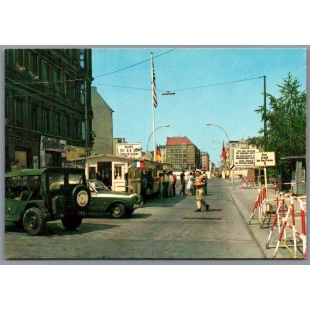 Berlin - Checkpoint Charlie - Postkort - Ubrugt