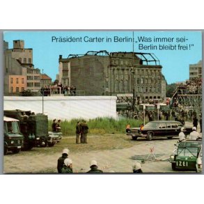 Pr�sident Carter in Berlin - Tyskland - Postkort - Ubrugt