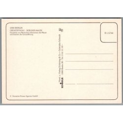 Berlin - Genforening - Muren - Postkort - Tyskland - Ubrugt