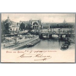 Gruss aus Berlin - Lehrter Bahnhof - Postkort - Tyskland - Brugt