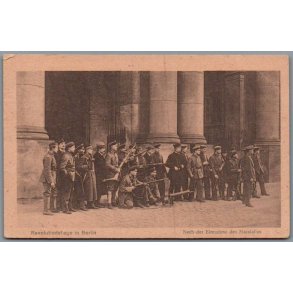 Revolutionstage in Berlin 1918  - Postkort - Tyskland - Brugt