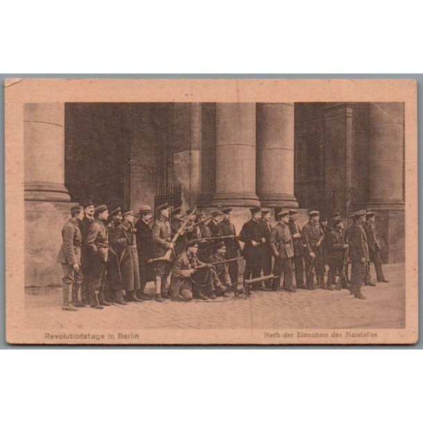 Revolutionstage in Berlin 1918  - Postkort - Tyskland - Brugt