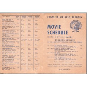 Ramstein Air Base - Germany - Movie Schedue -