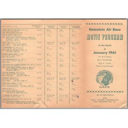 Ramstein Air Base - Germany - Movie Progam 1961