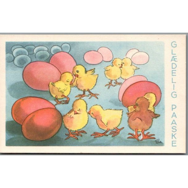 Illa - Gldelig Paaske - Eneret Serie 48 - Postkort - Ubrugt