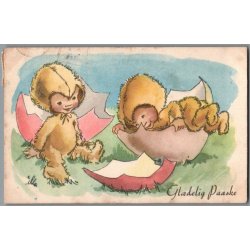 Illa - Gldelig Paaske - Eneret Serie 50 - Postkort - Brugt