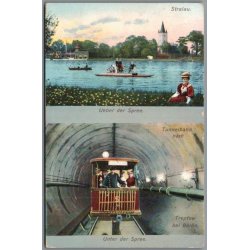 Ueber der Speee - Unter der Spree - Tyskland - Postkort - Ubrugt