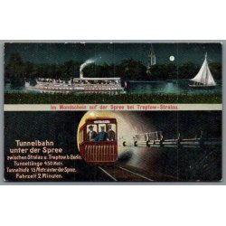Tunnelbahn  unter der Spree - Tyskland - Postkort - Ubrugt