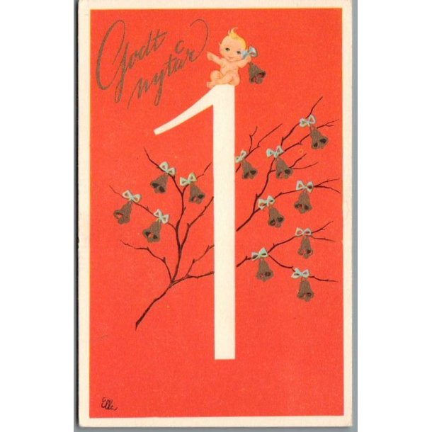 Illa - Gldeligt Nytaar - Eneret Serie 969 - Postkort - Ubrugt