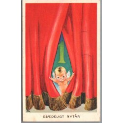 Illa - Gldeligt Nytaar - Eneret Serie 5109/34 N - Postkort - Brugt