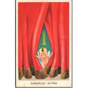 Illa - Gldeligt Nytaar - Eneret Serie 5109/34 N - Postkort - Brugt