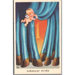 Illa - Gldeligt Nytaar - Eneret Serie 5109/34 N - Postkort -  Brugt