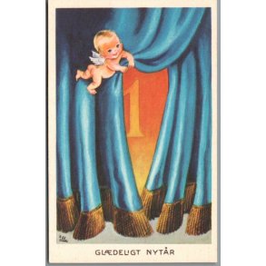 Illa - Gldeligt Nytaar - Eneret Serie 5109/34 N - Postkort - Ubrugt