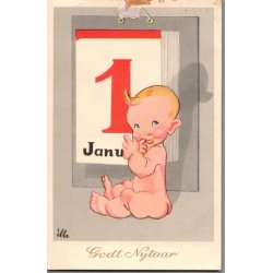 Illa - Gldeligt Nytaar - Eneret Serie 689 - Postkort - Ubrugt - Limrest !