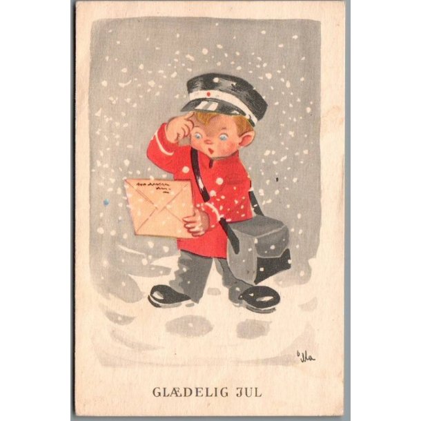 Illa - Gldeligt Nytaar - Eneret Serie 950 - Postkort -  Brugt