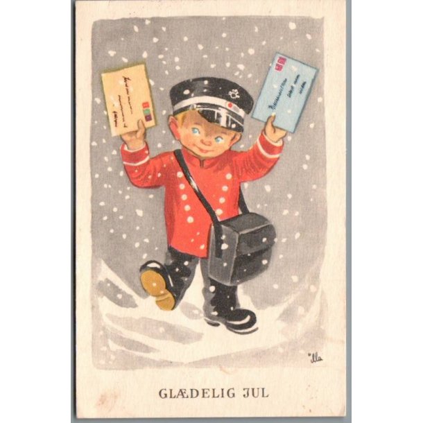 Illa - Gldeligt Nytaar - F.D.B. Eneret Serie 1202 - Postkort -  Brugt