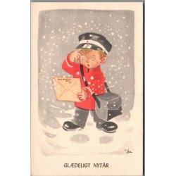 Illa - Gldeligt Nytaar - Eneret Serie 950 - Postkort - Brugt