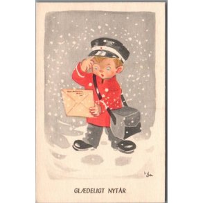 Illa - Gldeligt Nytaar - Eneret Serie 950 - Postkort - Brugt