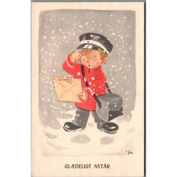 Illa - Gldeligt Nytaar - Eneret Serie 950 - Postkort - Brugt