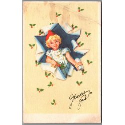 Illa - Gldelig Jul - Stender Serie 658 - Postkort - Brugt - Fold !