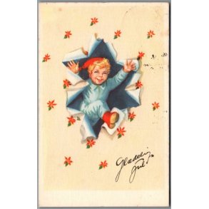 Illa - Gldelig Jul - Stender Serie 658 - Postkort -Brugt